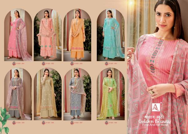 Alok Golden Beauty Fancy Cotton Dress Materials